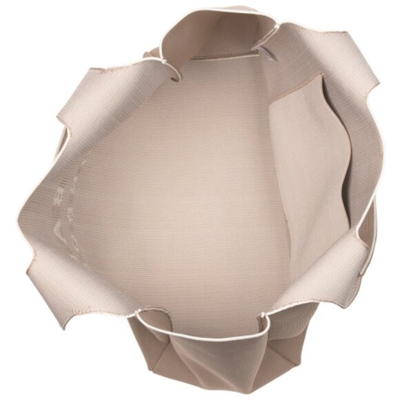 TED BAKER London Nora Knit Beige/Taupe Logo Tote LARGE NWT - Picture 7 of 13